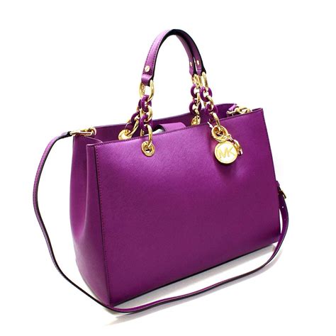 michael kors pomegranate purse|Michael Kors leather tote.